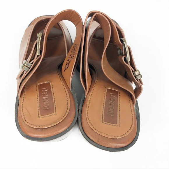 Forever21 | Congac Stacked Mule Slide Heel - Picture 8 of 8